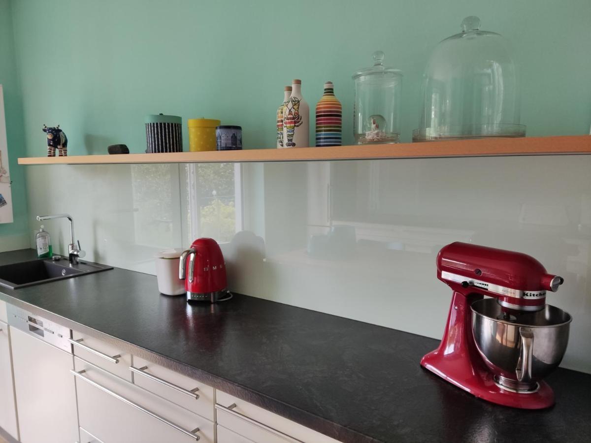 Zen Apartment - Spacious - Garden - Kitchen 卡尔斯鲁厄 外观 照片