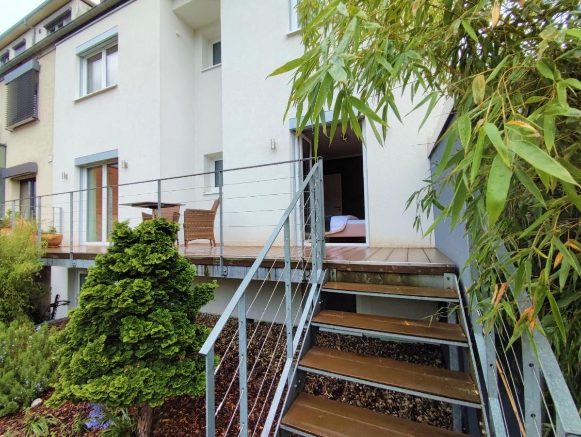 Zen Apartment - Spacious - Garden - Kitchen 卡尔斯鲁厄 外观 照片